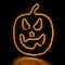 15" Orange LED Neon Style Jack-O-Lantern Halloween Window Silhouette